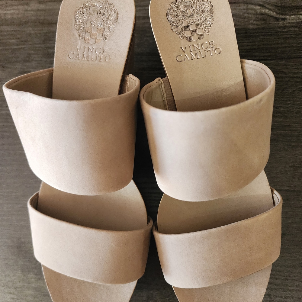 Vince Camuto Varenia Tan Wedge Sandals